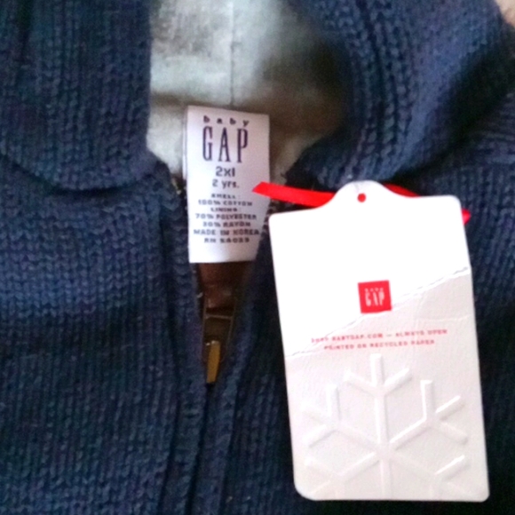 Gap classic holiday sweaters. Sizes 2 and 12-18 mos. - Picture 3 of 3